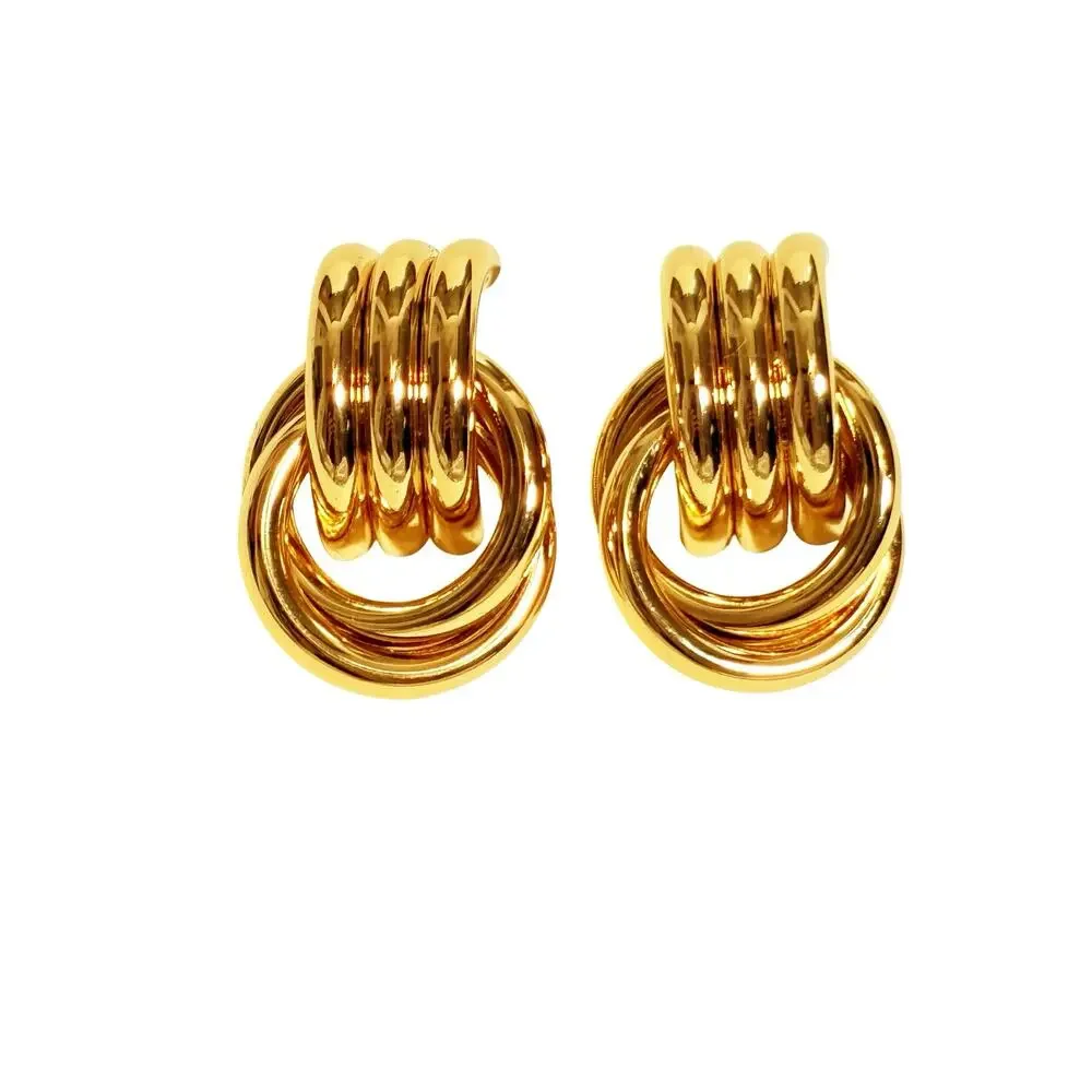 Heaven Mayhem Baby Knot Earrings Gold